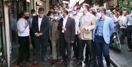 گشت مشترک تعزیرات حکومتی با حضور شهردار منطقه ۱۳