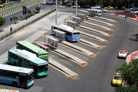 انتقال ایستگاه های اتوبوس به پایانه کاوه