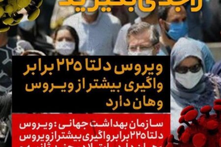 کرونا دلتا را جدی بگیرید