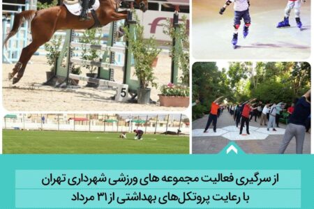 فعالیت مجموعه های ورزشی شهرداری تهران از سرگرفته می شود