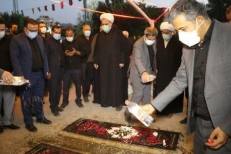 برپایی مراسم آغاز به کار احداث مقبره الشهدای بوستان والفجر منطقه ۱۵