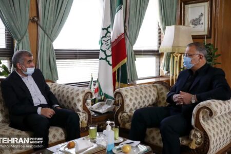 دیدار زاکانی شهردار تهران با نیکزاد نایب رئیس مجلس