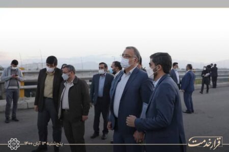 بازدید زاکانی از پروژه پل ارتباطی امام علی به  خاوران