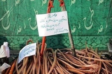 سرقت کابل برق فشار قوی از تونل مترو!