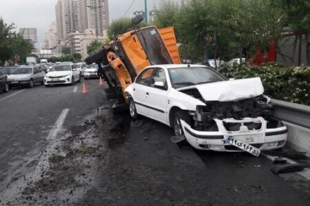 وقوع روزانه ۱۷۰۰ تصادف در تهران!
